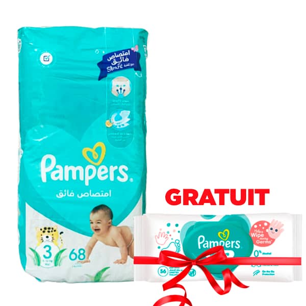 PAMPERS LINGETTES BEBE 3*64PIECES