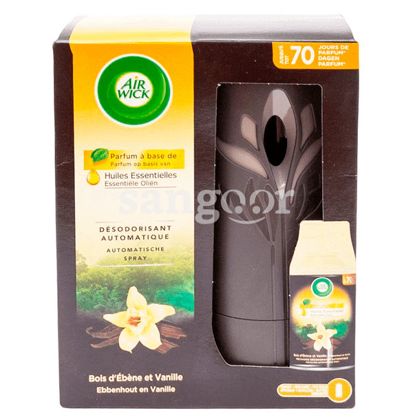 AIR WICK Recharge diffuseur spray désodorisant automatique de parfum  Freshmatic parfum vanille et délice de caramel 250ml pas cher 