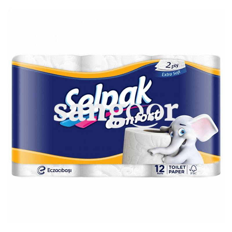 Lot de 24 Papiers toilette blancs super soft 3 plis SELPAK