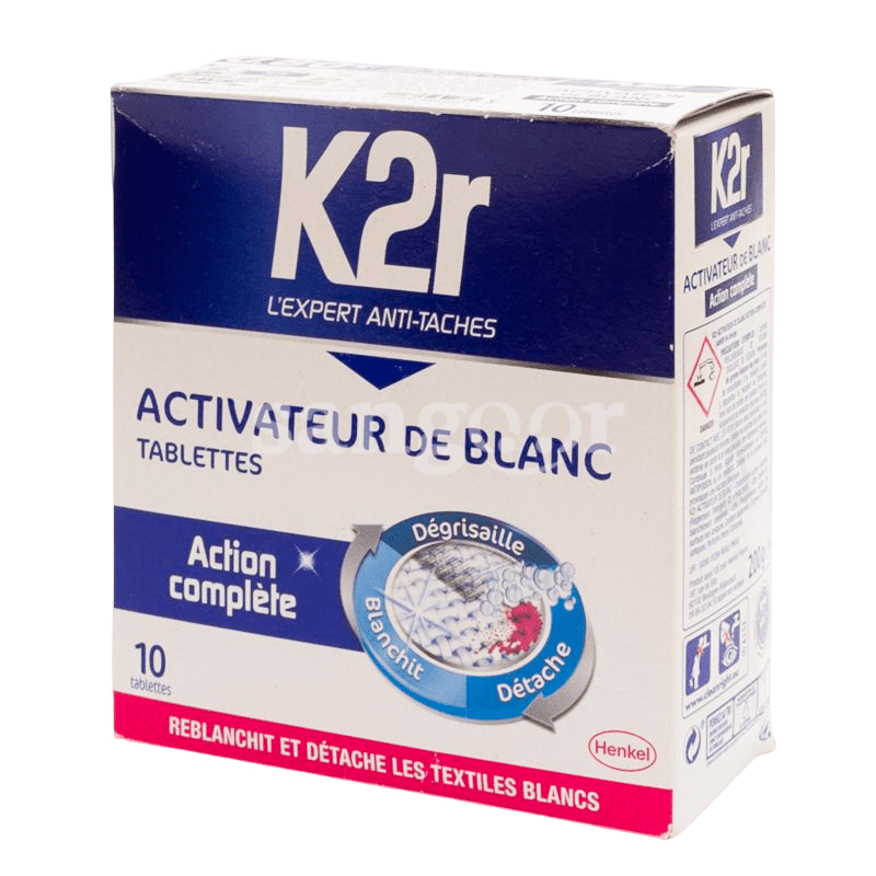 Détachant tablettes spécial blanc, K2R (x 10)